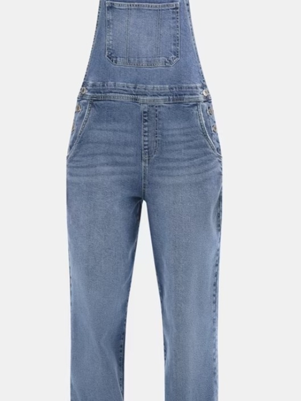 No Boundaries Denim Baggy Relaxed Overalls Women’s Medium 8-10 NWT
